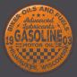 Preview: Biker T-Shirt „Gasoline“ dunkelgrau – Detail