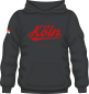 Preview: Köln Hoodie Unisex Grau Rot "Köln"