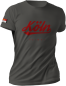 Preview: Köln T-Shirt Unisex „Köln“ Grau mit Rot & Stickwappen| Im Köln Shop online kaufen