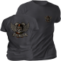 Preview: CGN-Bikeware-Biker Shirt Unisex Asphaltgrau Wings mit Skull