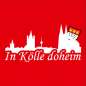 Preview: Aufdruck |  Köln Polo-Shirt »In Kölle doheim« Rot / Weiß | Im Köln Shop online kaufen