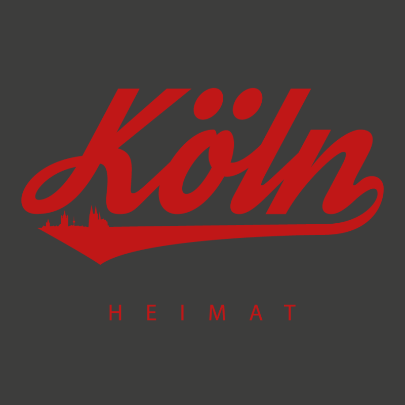 Köln T-Shirt Unisex „Köln“ Grau mit Rot & Stickwappen