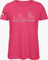 T-Shirt Köln »Liebe deine Stadt« Damen Pink | Im Köln Shop online kaufen