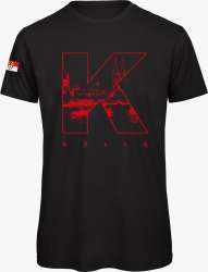 Köln-Shirt »K – Kölle« mit Skyline | Frauen Schwarz-Rot| Im Köln Shop online kaufen