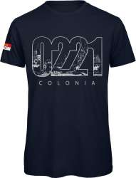 Köln T-Shirt »0221 Colonia« Männer Schwarz | Im Köln Shop online kaufen