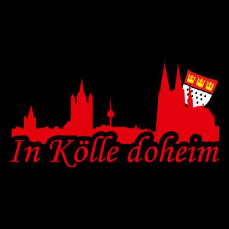 Sweatjacke Köln »In Kölle doheim« Schwarz-Rot | Im Köln Shop online kaufen