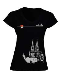 T-Shirt Kölner Dom | Frauen Schwarz | Im Köln Shop online kaufen