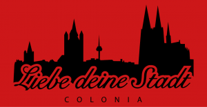Köln Polo Shirt "Liebe deine Stadt"  Unisex - Rot