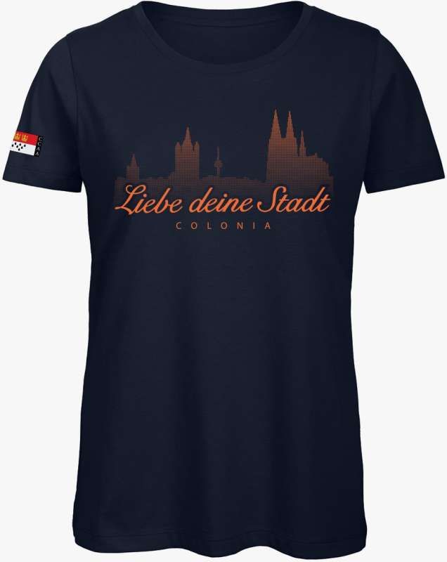 Köln-Shirt »Liebe deine Stadt« Herren Dunkelblau | Im Köln Shop online kaufen