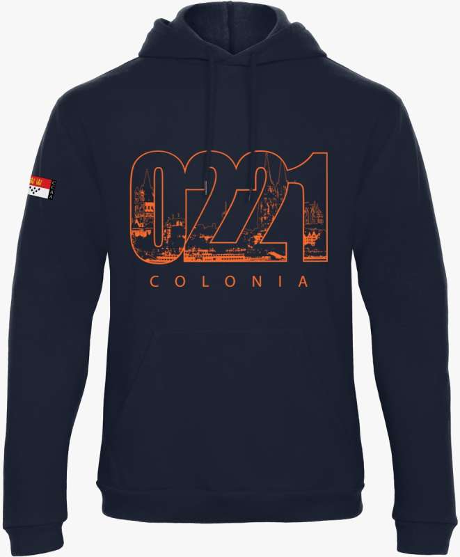 Köln Sweatshirt »0221 Colonia« Blau-Orange | Im Köln Shop online kaufen