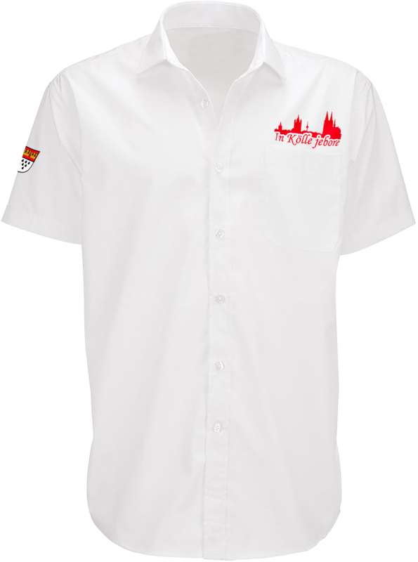 Hemd mit Köln-Motiv »In Kölle doheim« Weiß| Im Köln Shop online kaufen