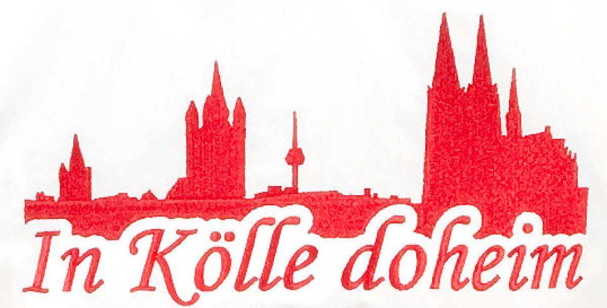 Aufdruck | Köln-Bluse »In Kölle jebore« Weiß | Im Köln Shop online kaufen