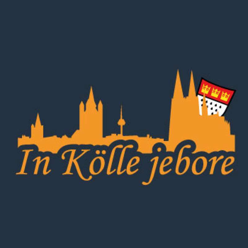 Köln Polo Shirt Unisex Dunkelblau/ Orange - Stick Orange - jebore - doheim