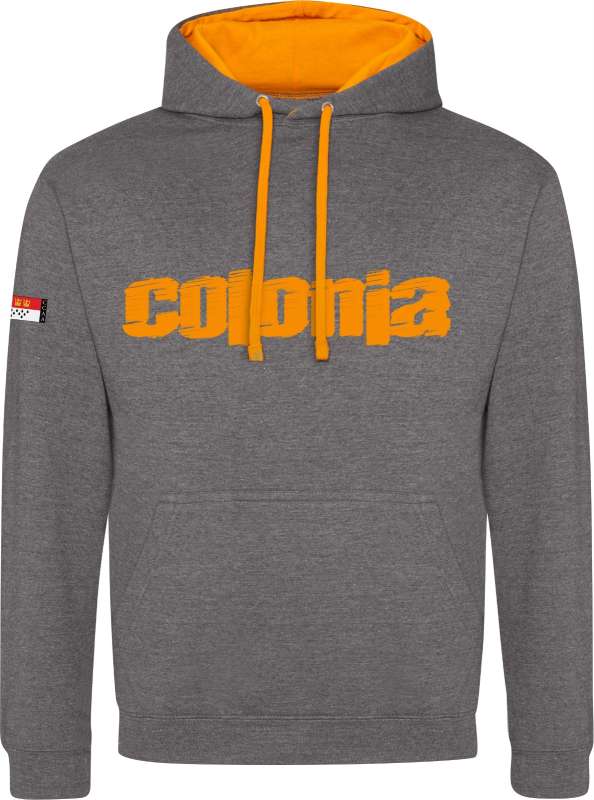 Köln Sweatjacke »Colonia« Grau-Orange | Im Köln Shop online kaufen
