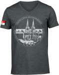 Köln T-Shirt mit Dom grau - jebore - doheim
